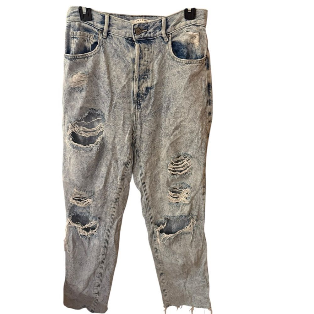 Pacsun Light Blue High Rise Straight Jeans Size 26